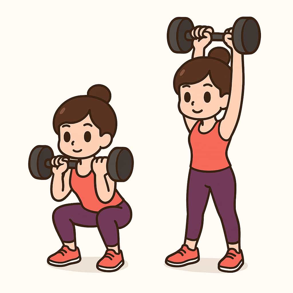 Thrusters con mancuernas