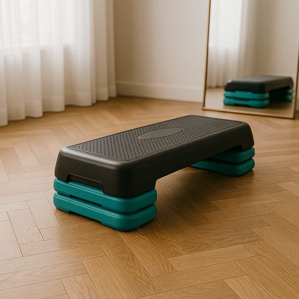 Step aeróbico ajustable para entrenar en casa