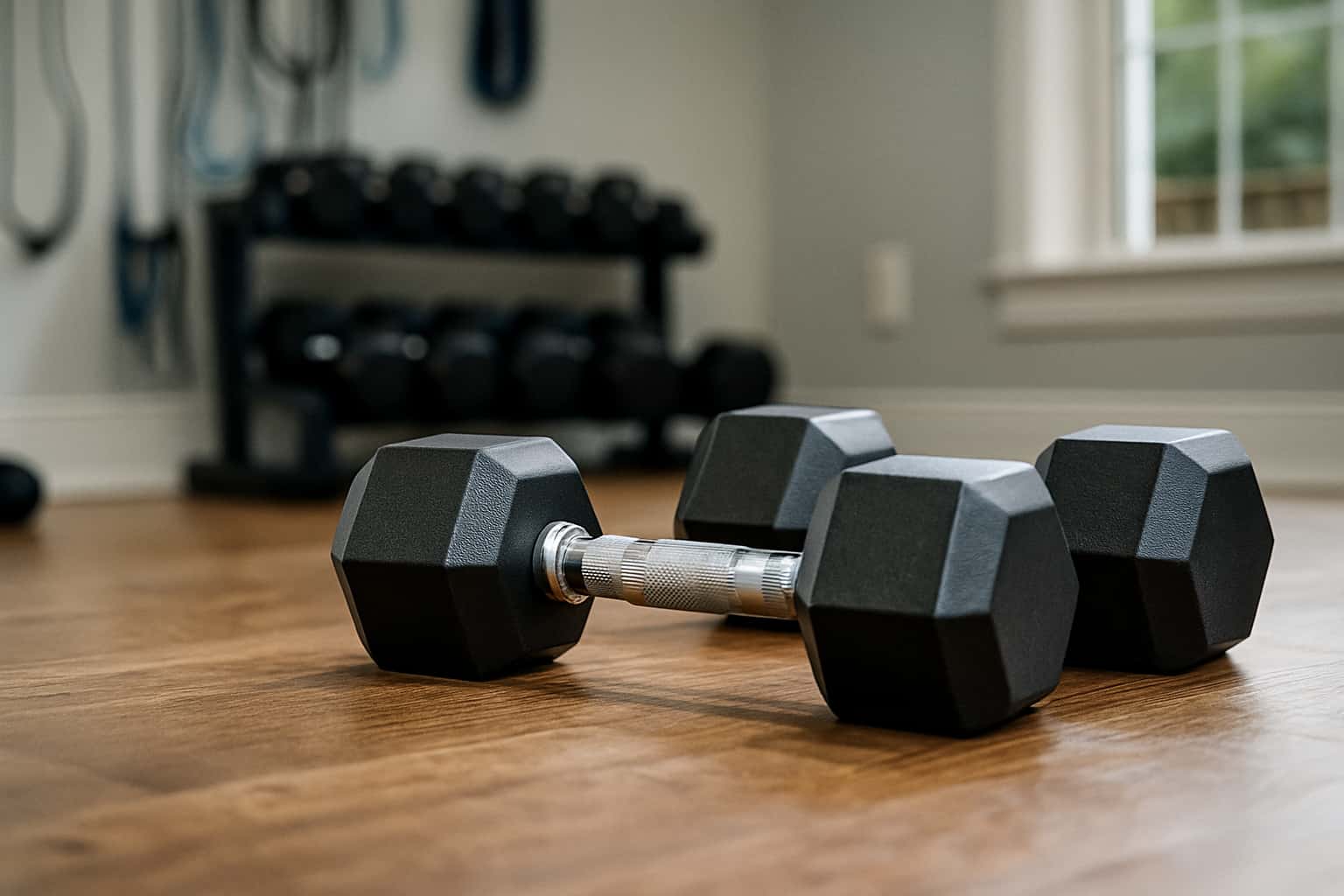 Mancuernas para tonificar en casa