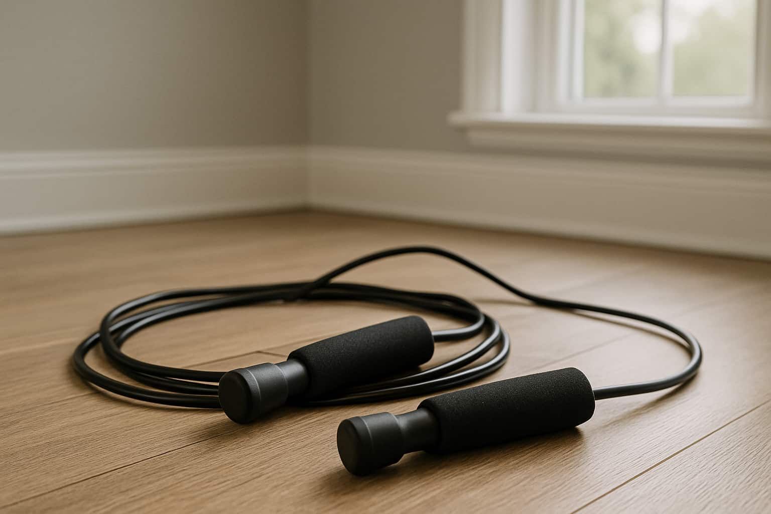 Comba saltar entrenamiento casa