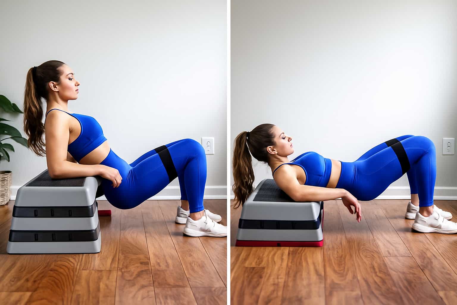 Hip thrust con step