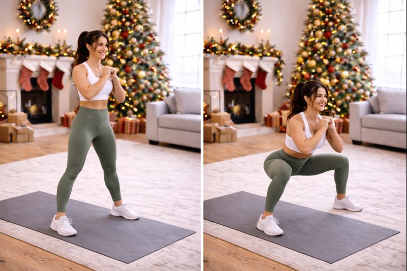 sentadilla sumo glúteos