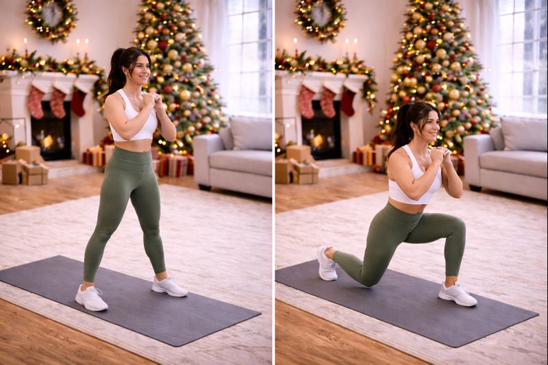 zancadas hacia atrás mujer