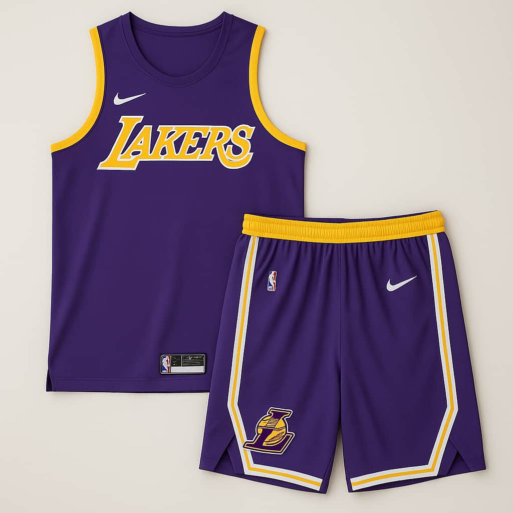 Set chaleco + short Lakers para entrenar