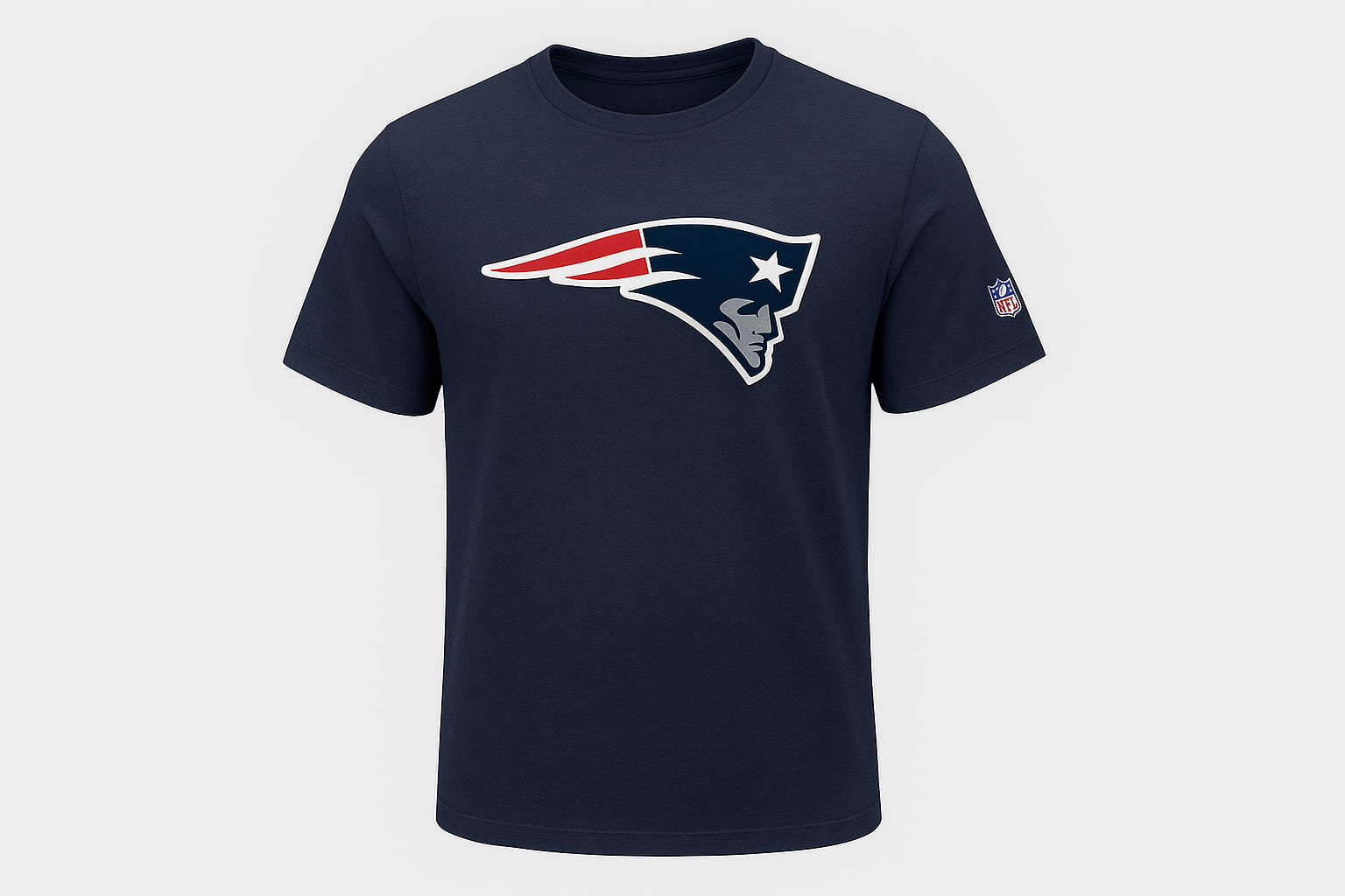 Camiseta oficial NFL New Era color negro con logo bordado