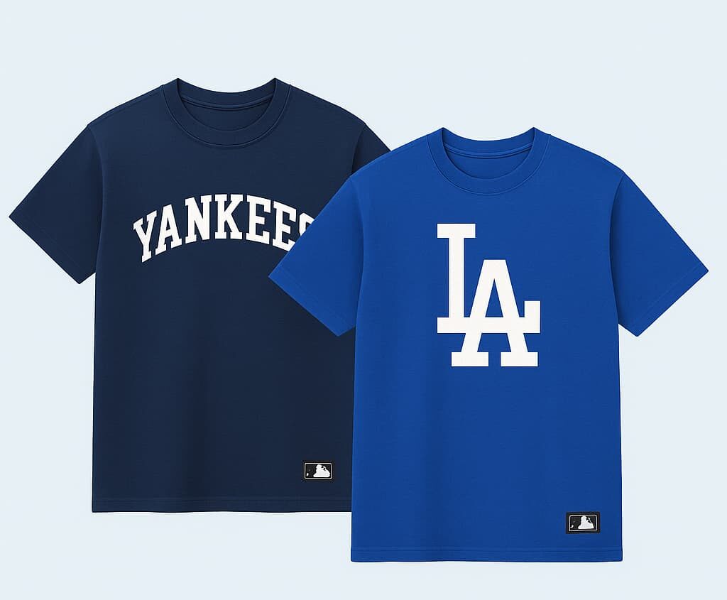 Camiseta MLB oficial con licencia y logotipo bordado